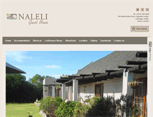 Tablet Screenshot of naleliguesthouse.co.ls